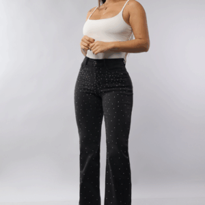 JEANS GLITTERS BLACK